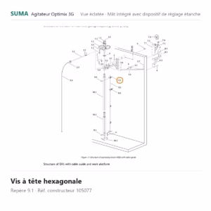 Vis à tête hexagonale SUMA Optimix 3G – 105077