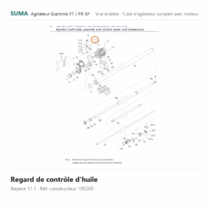 Regard de contrôle d'huile SUMA Giantmix FT / Giantmix FR SP – 105265