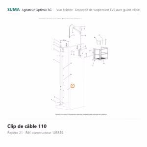 Clip de câble 110 SUMA Optimix 3G – 105559