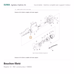 Bouchon fileté SUMA Optimix 3G – 106002