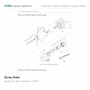 Écrou frein SUMA Optimix 3G – 106377
