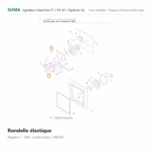 Rondelle élastique SUMA Giantmix FT / Giantmix FR SP / Optimix 3G – 106435