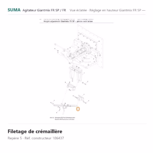 Filetage de crémaillère SUMA Giantmix FR SP / Giantmix FR – 106437