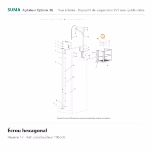 Écrou hexagonal SUMA Optimix 3G – 106506