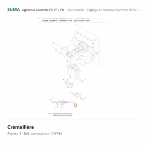 Crémaillère SUMA Giantmix FR SP / Giantmix FR – 106744