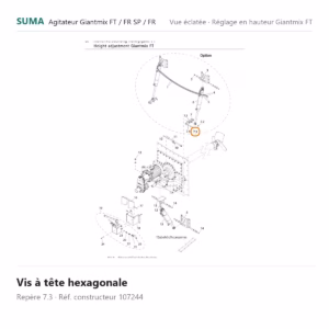 Vis à tête hexagonale SUMA Giantmix FT / Giantmix FR SP / Giantmix FR – 107244