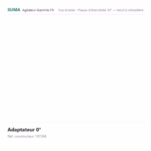 Adaptateur 0° SUMA Giantmix FR – 107268