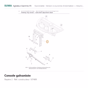 Console galvanisée SUMA Giantmix FR – 107489