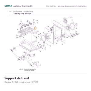 Support de treuil SUMA Giantmix FR – 107507