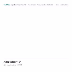 Adaptateur 15° SUMA Giantmix FR – 107575