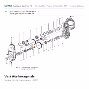 Vis à tête hexagonale SUMA Giantmix FR – 109397