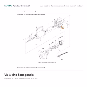 Vis à tête hexagonale SUMA Optimix 3G – 109749