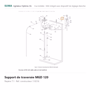 Support de traversée MGD 120 SUMA Optimix 3G – 110216