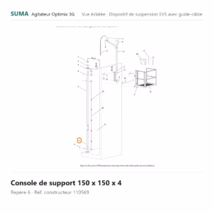 Console de support 150 x 150 x 4 SUMA Optimix 3G – 110569