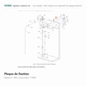 Plaque de fixation SUMA Optimix 3G – 112864