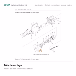 Tôle de raclage SUMA Optimix 3G – 113065