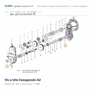 Vis à tête hexagonale A2 SUMA Giantmix FR – 113485