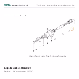 Clip de câble complet SUMA Optimix 3G – 113840