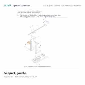 Support, gauche SUMA Giantmix FR – 113879