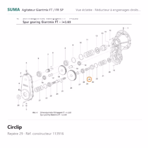 Circlip SUMA Giantmix FT / Giantmix FR SP – 113916