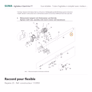 Raccord pour flexible SUMA Giantmix FT – 113959