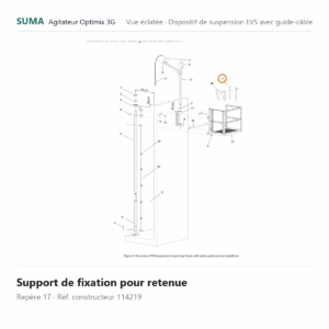 Support de fixation pour retenue SUMA Optimix 3G – 114219