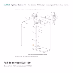 Rail de serrage EV5 150 SUMA Optimix 3G – 114751