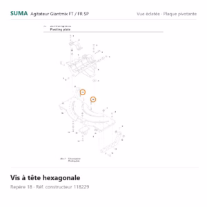 Vis à tête hexagonale SUMA Giantmix FT / Giantmix FR SP – 118229