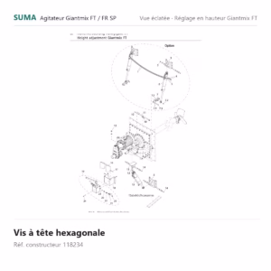 Vis à tête hexagonale SUMA Giantmix FT / Giantmix FR SP – 118234