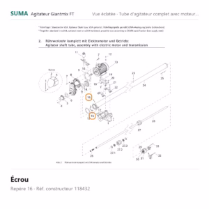 Écrou SUMA Giantmix FT – 118432