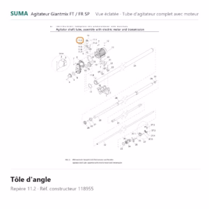Tôle d'angle SUMA Giantmix FT / Giantmix FR SP – 118955