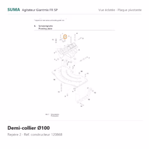 Demi-collier Ø100 SUMA Giantmix FR SP – 120868