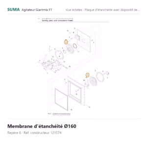 Membrane d'étanchéité Ø160 SUMA Giantmix FT – 121574