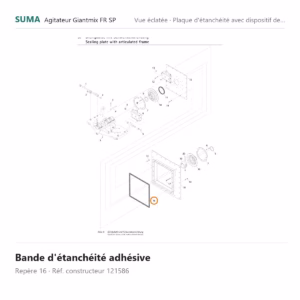 Bande d'étanchéité adhésive SUMA Giantmix FR SP – 121586