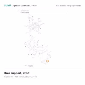 Bras support, droit SUMA Giantmix FT / Giantmix FR SP – 123448