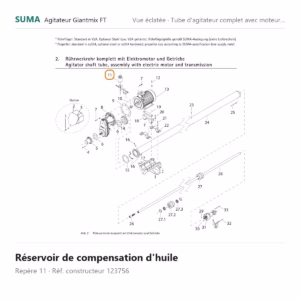 Réservoir de compensation d'huile SUMA Giantmix FT – 123756