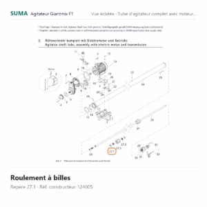 Roulement à billes SUMA Giantmix FT – 124005