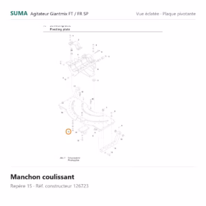Manchon coulissant SUMA Giantmix FT / Giantmix FR SP – 126723