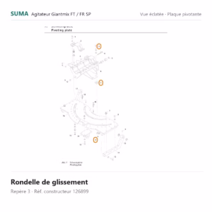 Rondelle de glissement SUMA Giantmix FT / Giantmix FR SP – 126899