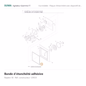 Bande d'étanchéité adhésive SUMA Giantmix FT – 129531