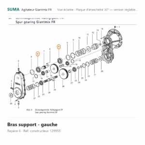 Bras support - gauche SUMA Giantmix FR – 129955