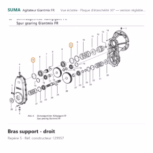 Bras support - droit SUMA Giantmix FR – 129957