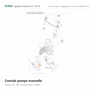 Console pompe manuelle SUMA Giantmix FT / Giantmix FR SP – 130007
