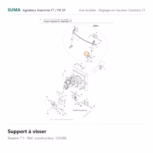 Support à visser SUMA Giantmix FT / Giantmix FR SP – 133386