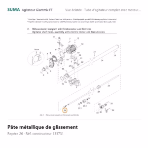 Pâte métallique de glissement SUMA Giantmix FT – 133731