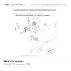 Vis à tête bombée SUMA Giantmix FT – 137584