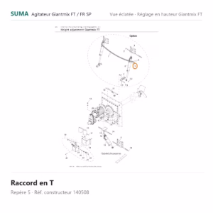 Raccord en T SUMA Giantmix FT / Giantmix FR SP – 140508