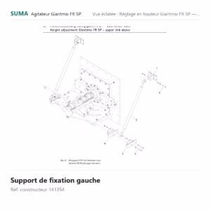 Support de fixation gauche SUMA Giantmix FR SP – 141354