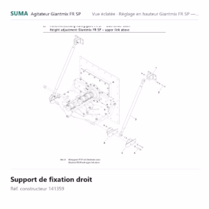 Support de fixation droit SUMA Giantmix FR SP – 141359
