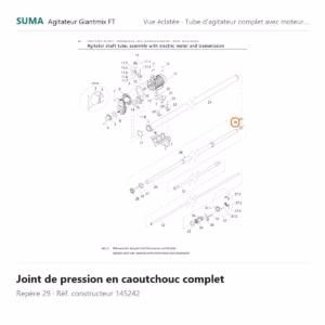 Joint de pression en caoutchouc complet SUMA Giantmix FT – 145242